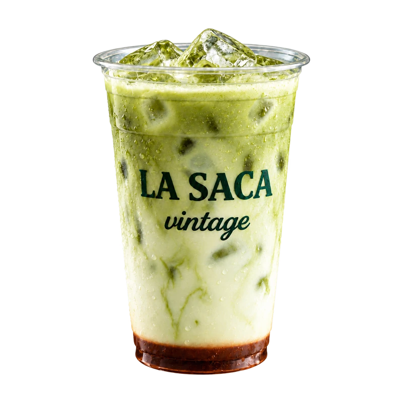 Iced Matcha Latte de tiramisú