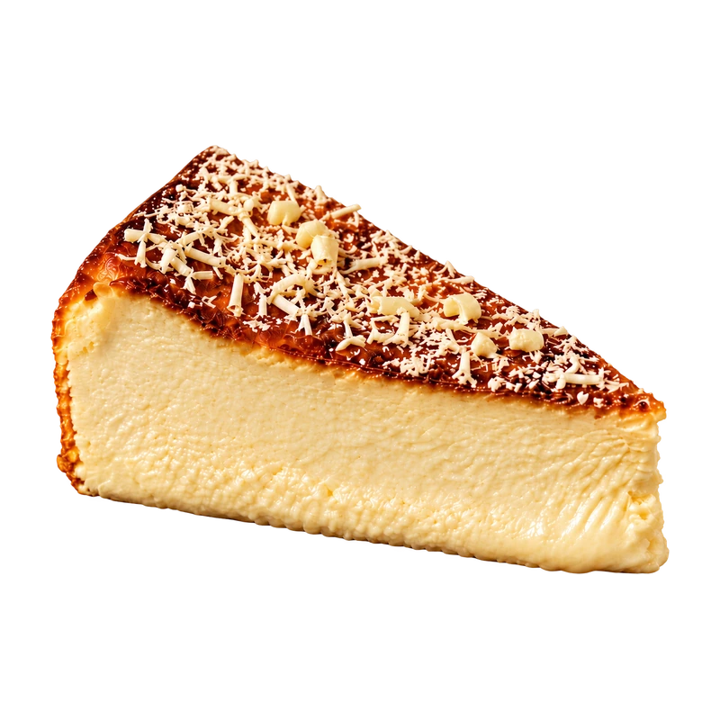 Tarta de queso de chocolate blanco